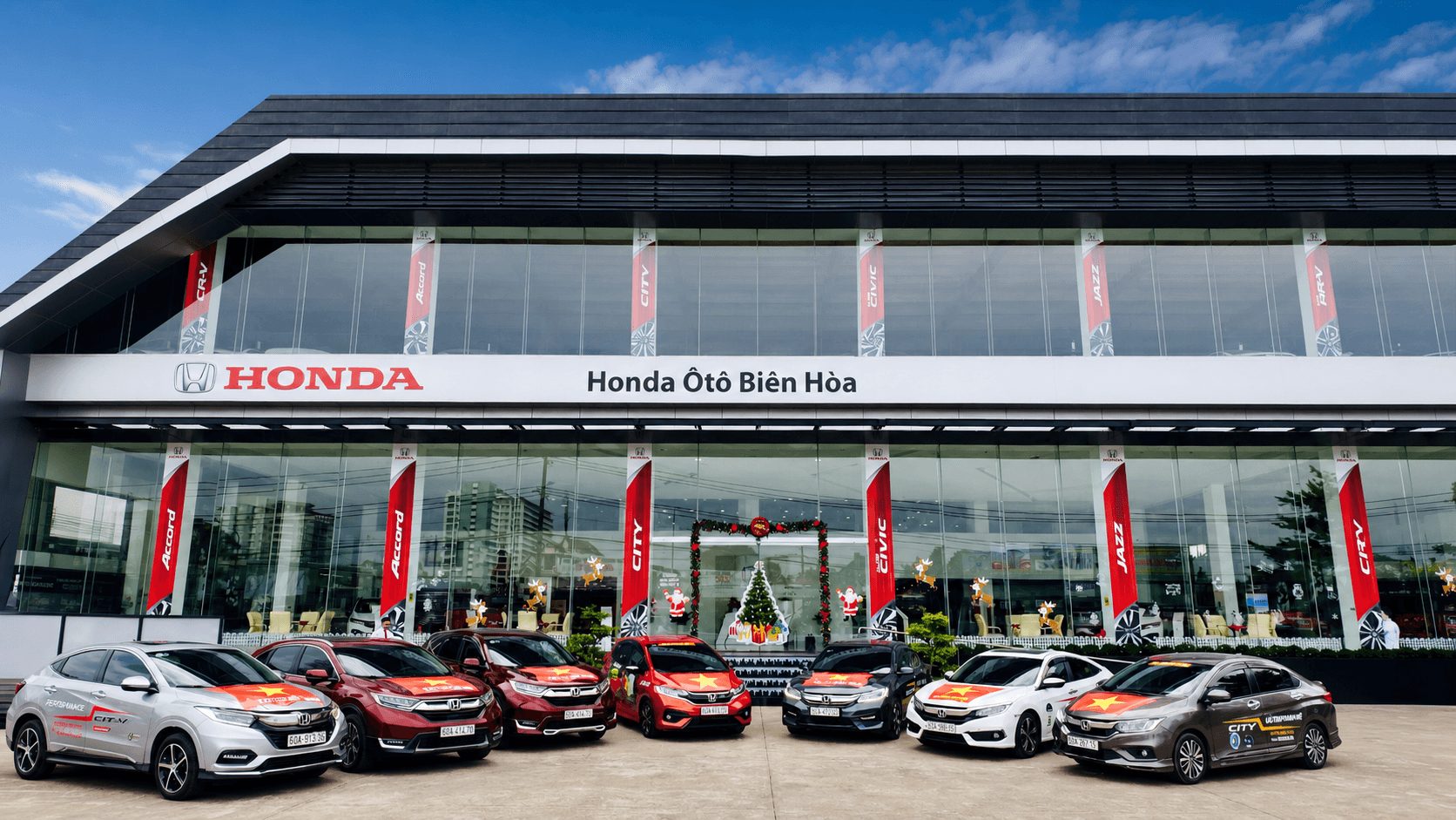 Mặt tiền showroom Honda Ôtô Biên Hòa tại khu thương mại Amata